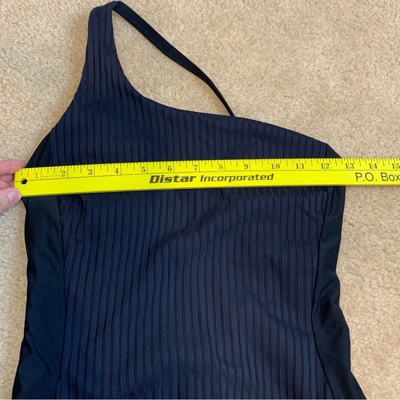 Athleta Rib Asym One Piece Swimsuit One Shoulder Ribbed Asymmetrical Strap XS - Picture 11 of 16